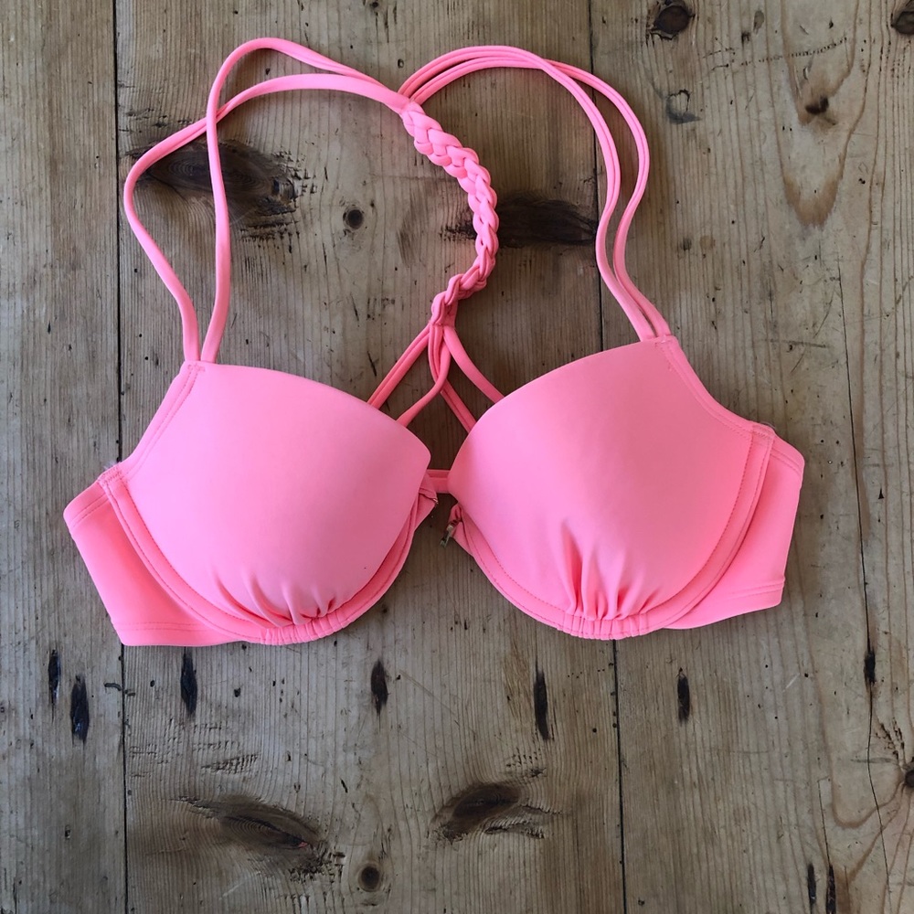 Hot pink bikini top